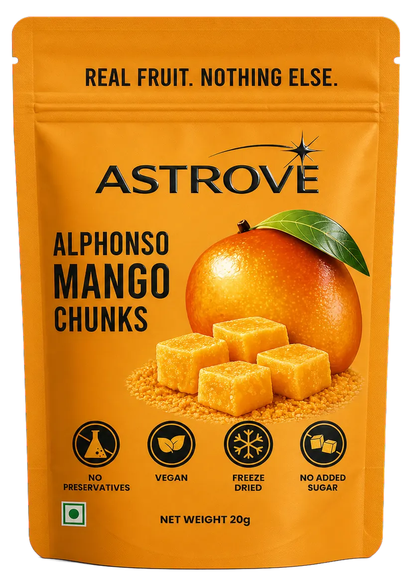 ASTROVE Alphonso Mango Chunks pouch